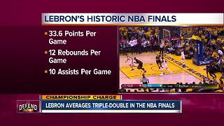 LeBron averages triple-double in the NBA Finals