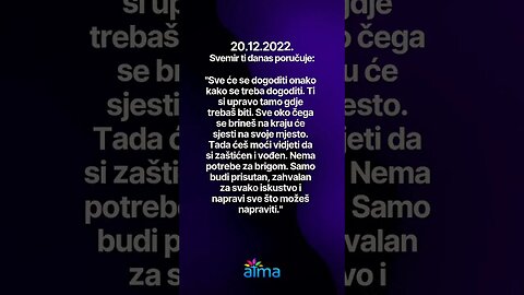 Poruka Svemira 20.12.2022. 💙