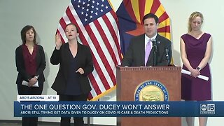 The one question Gov. Ducey won't answer