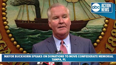 Mayor Bob Buckhorn donates money to remove confederate memorial