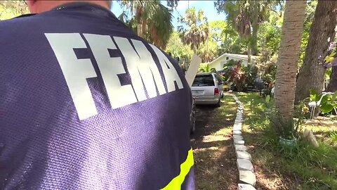 FEMA teams go door to door to help people affected by Hurricane Idalia