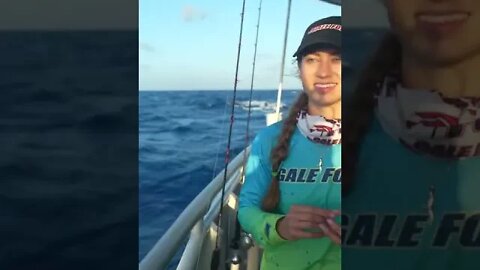 Fishing 100 Miles Offshore in Rough Seas #shorts
