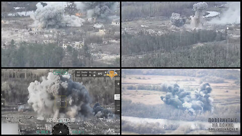 Krynky area: Russian UMPK glide bombs and artillery grind Ukrainian positions