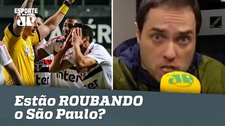 Estão ROUBANDO o São Paulo? Repórter se EXALTA AO VIVO!