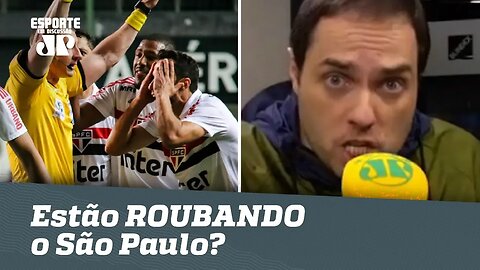 Estão ROUBANDO o São Paulo? Repórter se EXALTA AO VIVO!