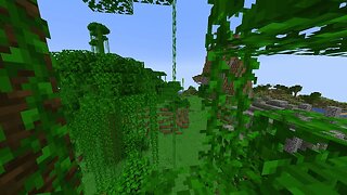 Deforesting an Island in Minecraft