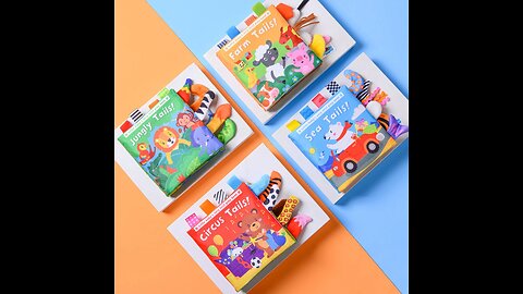 ANNUAL SALE! New Baby Toys Cartoon Animals Tail Baby Cloth Book