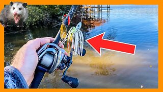 Fall Time MUDDY Water Bass Fishing | Post Front Fishing