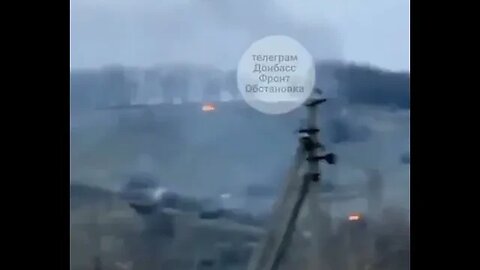 Wild video of Wagner shelling Ukrainian positions in western Bakhmut