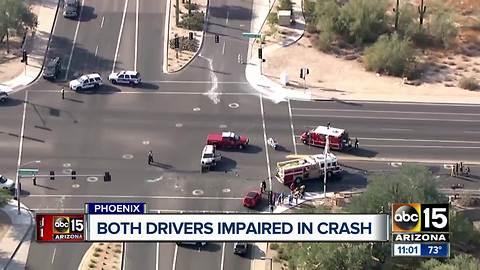 Both drivers impaired in Phoenix crash