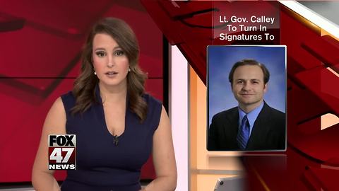 Calley turns in signatures to run for Governor