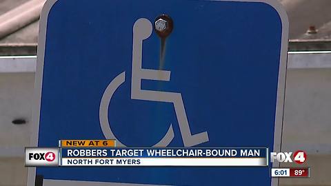 Robbers target man in wheelchair in Lehigh Acres