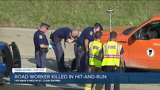 Road worker killed in hit-and-run crash on eastbound I-94 in St. Clair Shores