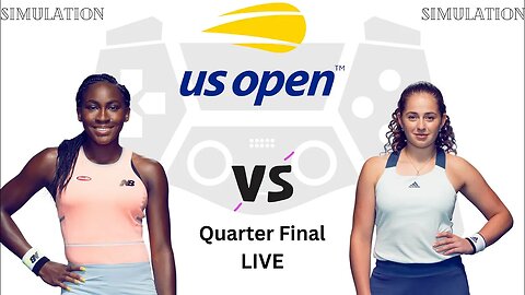 Jelena Ostapenko vs Coco Gauff | US Open Tennis Championship 2023 | Quarter Final Live Simulation
