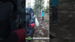 Trail crew building a trail at Philmont Scout Ranch