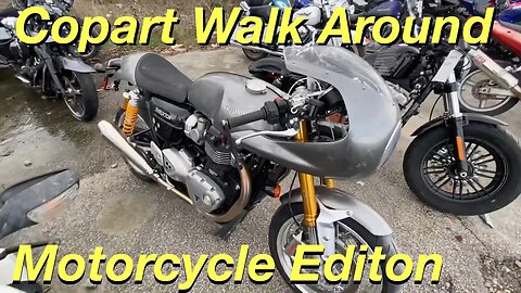 Copart Walk Around, Harley Davidson, GSX-R, Motor Cycle Edition