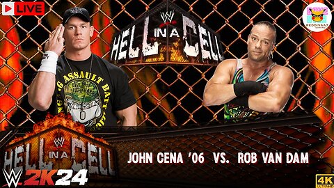 WWE 2K24 John Cena Vs. Rob Van Dam | Hell In A Cell