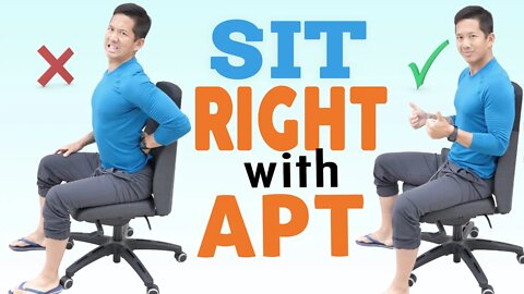 How to fix anterior pelvic tilt while sitting - STOP hurting yourself TODAY!