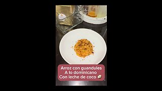 Arroz con Guandules al estilo dominicano con leche de Coco🥥