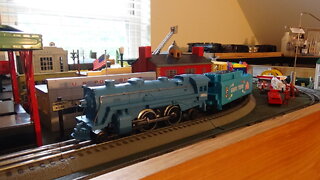 Lionel 1989 Big Top Circus Blue Steam Locomotive & Cars