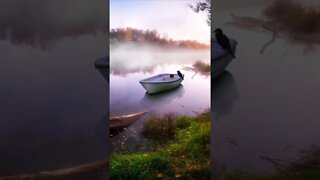 Relaxing Misty Lake #shorts