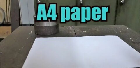 Can you fold paper more than 7 times with hydraulic press.