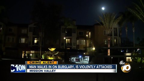 Mission Valley resident walks in on burglary, is violently attacked in home