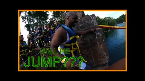 Brownstone Waterpark - Will He JUMP???