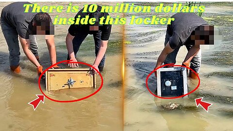 We found 10 million dollars in the river with metal detector!😮