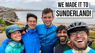 Arriving in Sunderland - Coast to Coast Cycle Day 4: Consett to Sunderland | C2C 2021