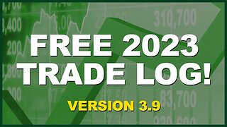 Free 2023 Options Trade Log! Trading Dashboard! Adjusted Cost Basis Feature!