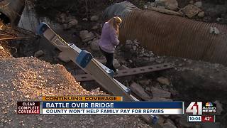 Miami County responds to family's calls for help to rebuild bridge