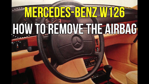 Mercedes Benz W126 - How to remove replace the airbag tutorial very easy