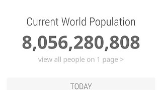 EARTH POPULATION 8.056.280.808