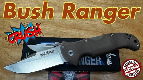 Cold Steel Bush Ranger in S35VN Great all around work knife !! Wave open and triad lock !