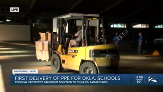 Schools picking up PPE in Tulsa