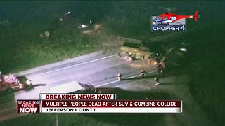 Chopper 4 over scene of deadly Jefferson County crash