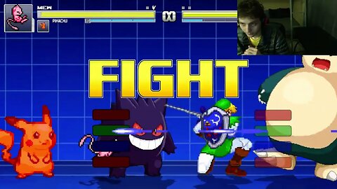 Pokemon Characters (Pikachu, Gengar, Snorlax, And Mew) VS Link In An Epic Battle In MUGEN