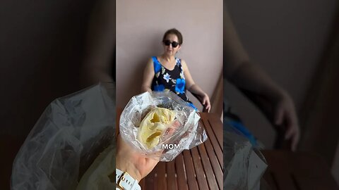 Mum tried the smelliest fruit on earth | Thailand (full video on our TikTok & Facebook)