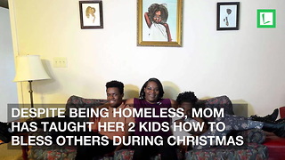 Despite Being Homeless, Mom Has Taught Her 2 Kids How to Bless Others During Christmas