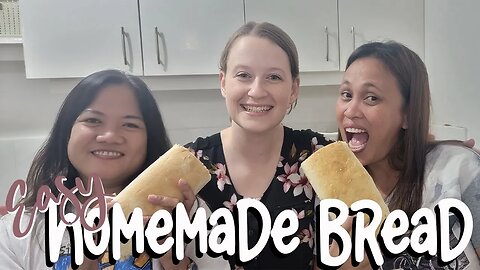 Teaching our Filipina Friends how to bake bread | Cooking with Mama bear