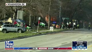 Israel-Hamas War Protesters Show Up Near Biden's Delaware Motorcade