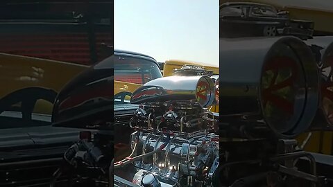 Blown 56 Chevy show car (thanks viewer for correction)
