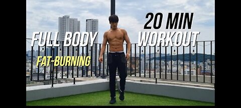 20 MIN FULL BODY WORKOUT AT HOME (Beginner & No equipment) Fat Burning