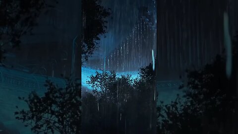 #thunder & #heavyrain for #sleeping & #insomniarelief, Click Sounds for Full Video