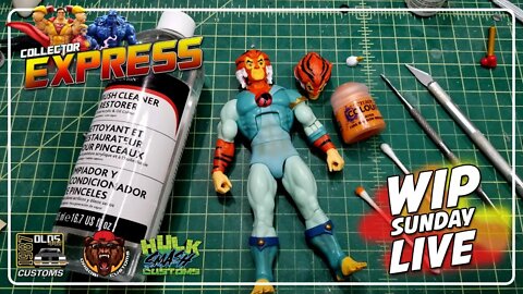 Customizing Action Figures - WIP IT Sunday Live - Episode #15 - ThunderCats Ultimates Tygra Repaint