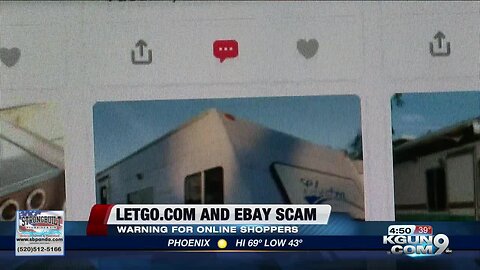 Letgo.com and Ebay Motors crooks scam Tucson man out of $800