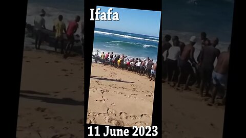 Ifafa Beach sardine nets destroyed by heavy shorebreak 11 June 2023