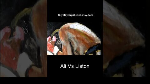 Ali Vs Liston #boxing #Mohammed Ali #Casius Clay #Sonny Liston #Boxng painting #short