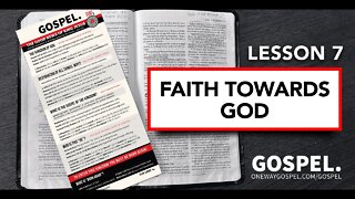 GOSPEL CARD - Lesson 7 - Faith Towards God // OneWayGospel